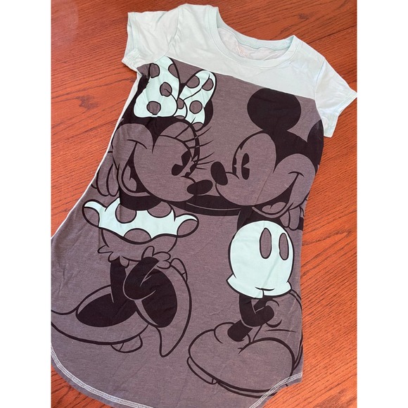 Disney Kids Minnie & Mickey T Shirt Dress Size M 7/8 - Picture 1 of 6